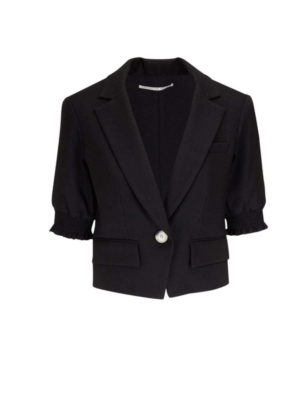 Veronica Beard Annbella Black Crop Jacket Sz 0 Black